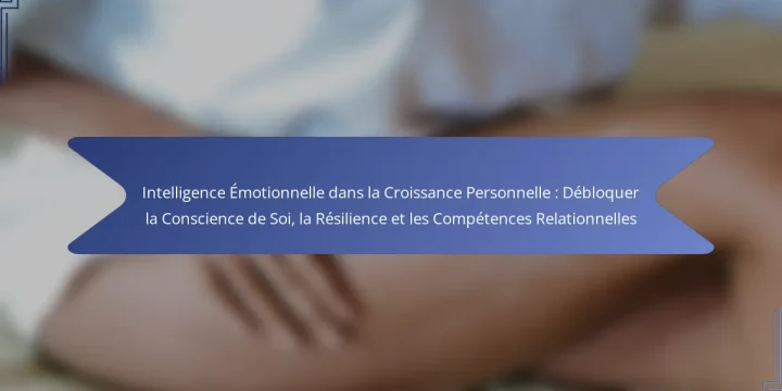 Intelligence Émotionnelle dans la Croissance Personnelle : Débloquer la Conscience de Soi, la Résilience et les Compétences Relationnelles